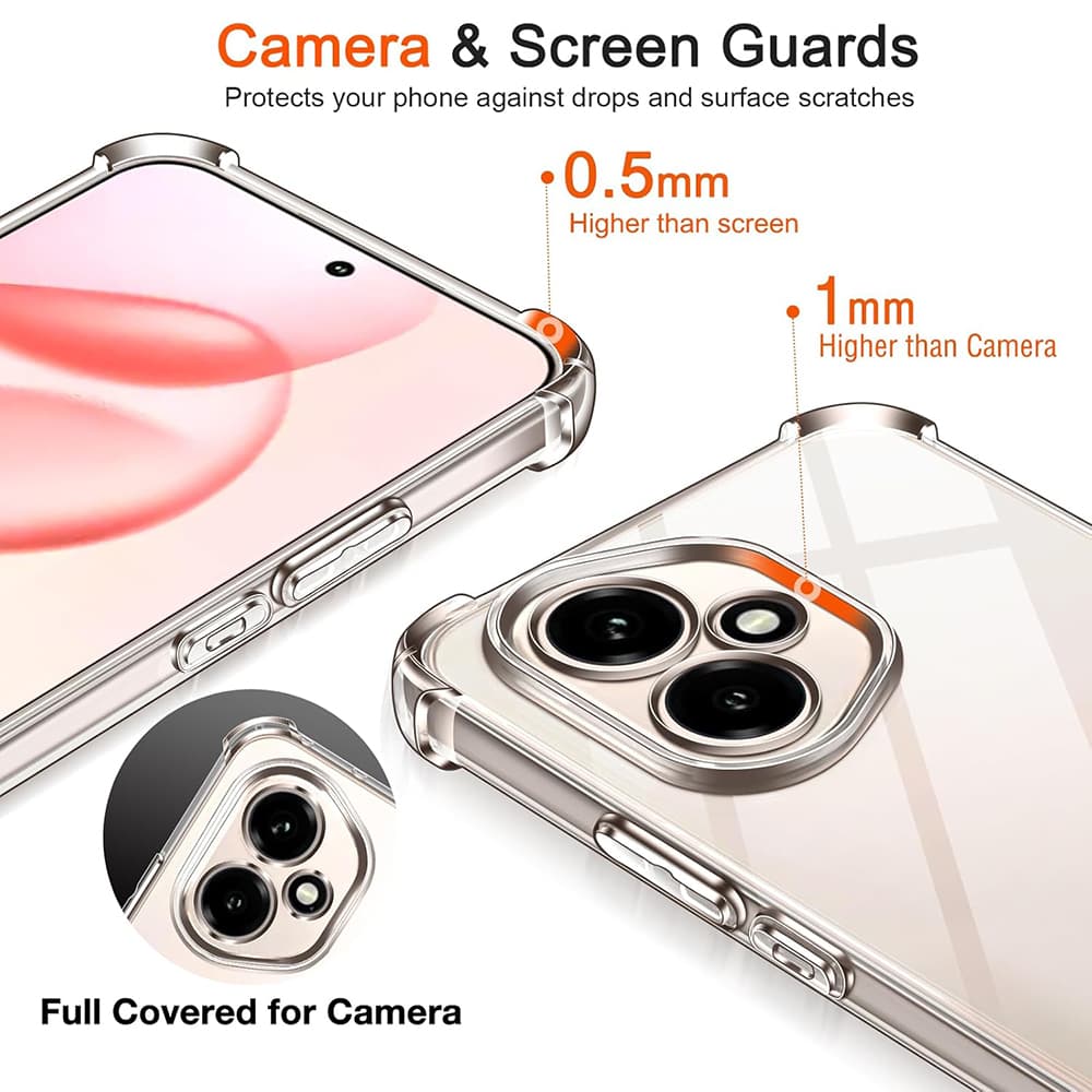 Techsuit Shockproof silikonový obal Honor 400 Pro průhledný - náhled 3