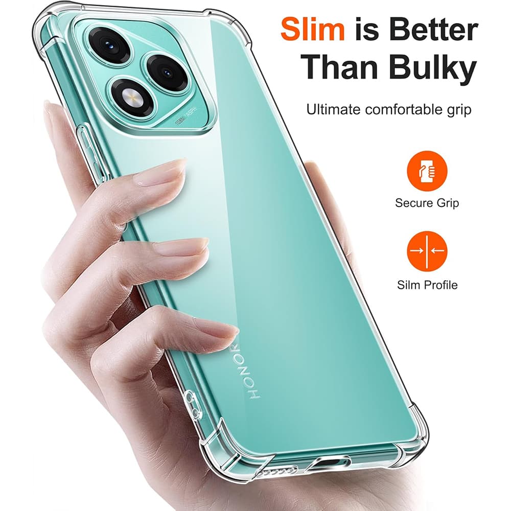 Techsuit Shockproof silikonový obal Honor 400 Lite průhledný - náhled 3