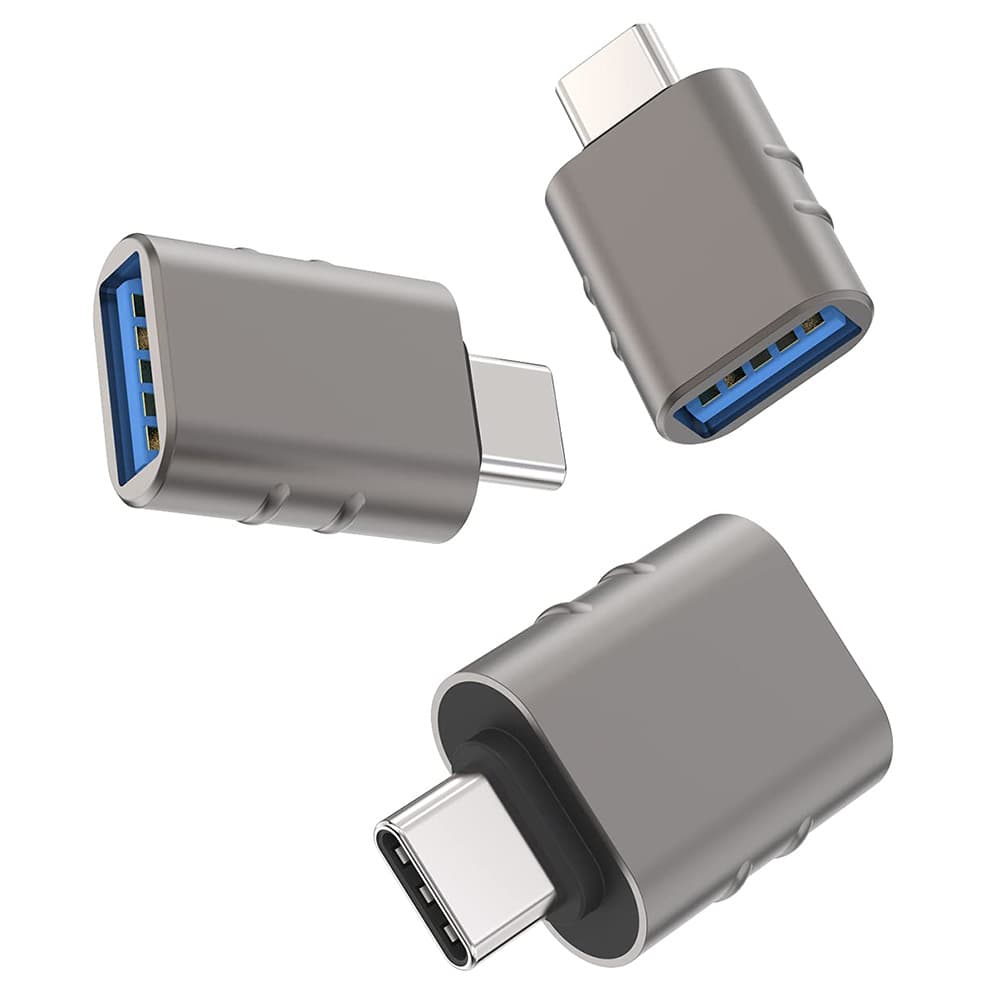 Techsuit Premium OTG Adaptér SlateVolt (A10) USB 3.0 na Type-C šedý - náhled 3