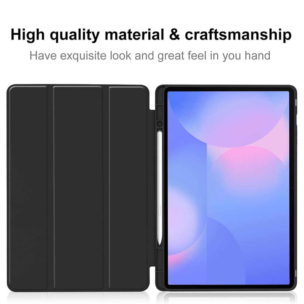 Pouzdro Techsuit Flex Trifold s držákem na tužku pro Samsung Galaxy Tab S10 FE Plus šedé - náhled 3