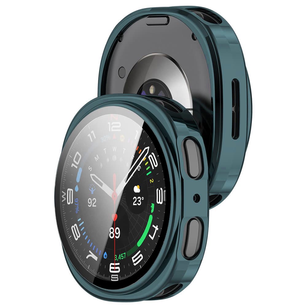 Techsuit Defense360 Pro + Ochranná fólie Samsung Galaxy Watch8 44mm tmavý tyrkys - náhled 3