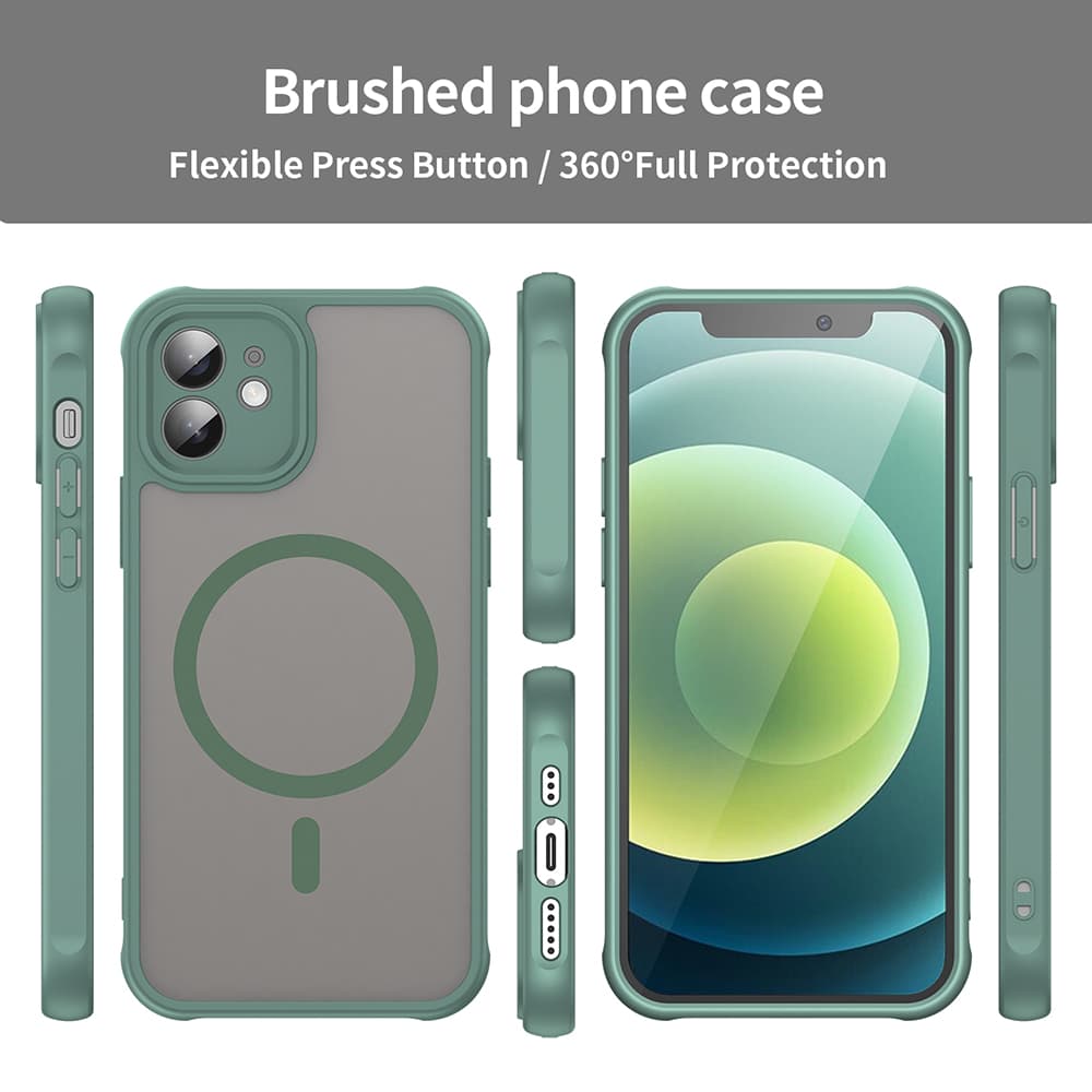 Techsuit HaloFrost II MagSafe pro iPhone 12 zelený - náhled 3