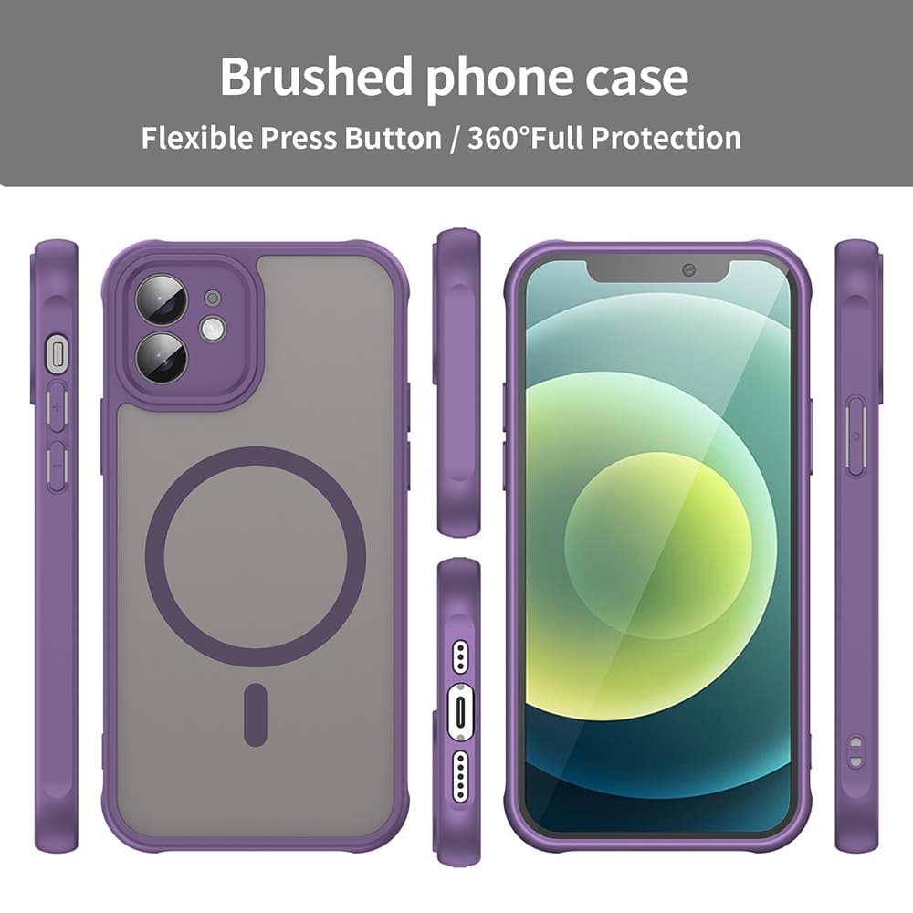 Techsuit HaloFrost II MagSafe pro iPhone 12 fialová - náhled 3