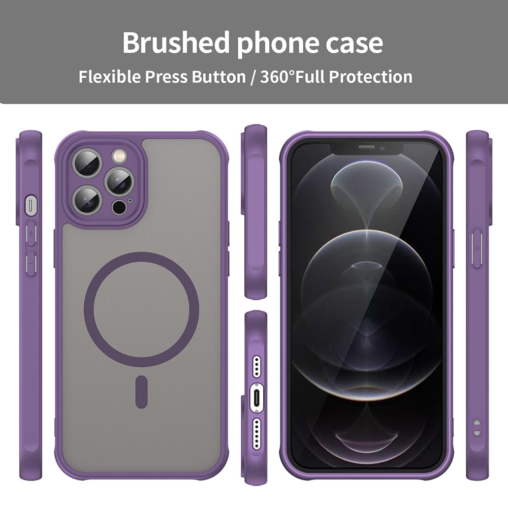 Techsuit HaloFrost II MagSafe pro iPhone 12 Pro Max fialová - náhled 3