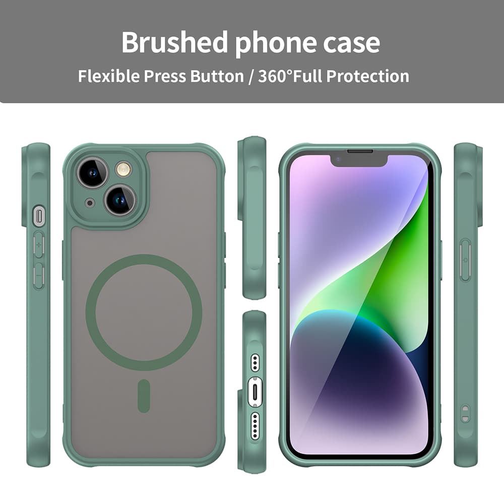 Techsuit HaloFrost II MagSafe pro iPhone 13 zelený - náhled 3