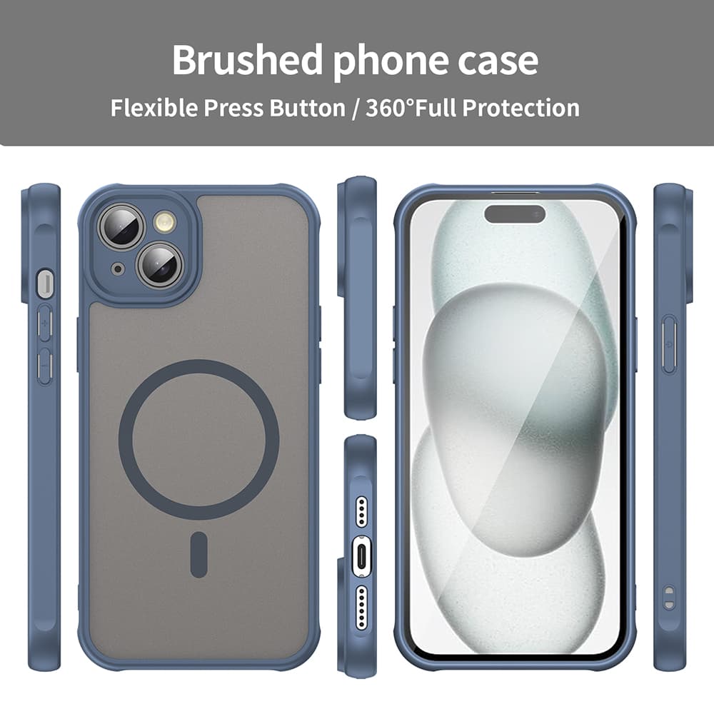 Techsuit HaloFrost II MagSafe pro iPhone 14 Plus v námořnické modré - náhled 3