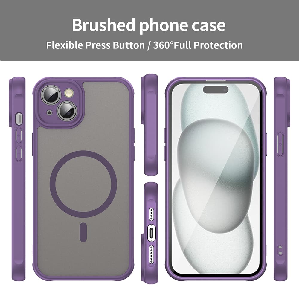 Techsuit HaloFrost II MagSafe pro iPhone 14 Plus fialová - náhled 3