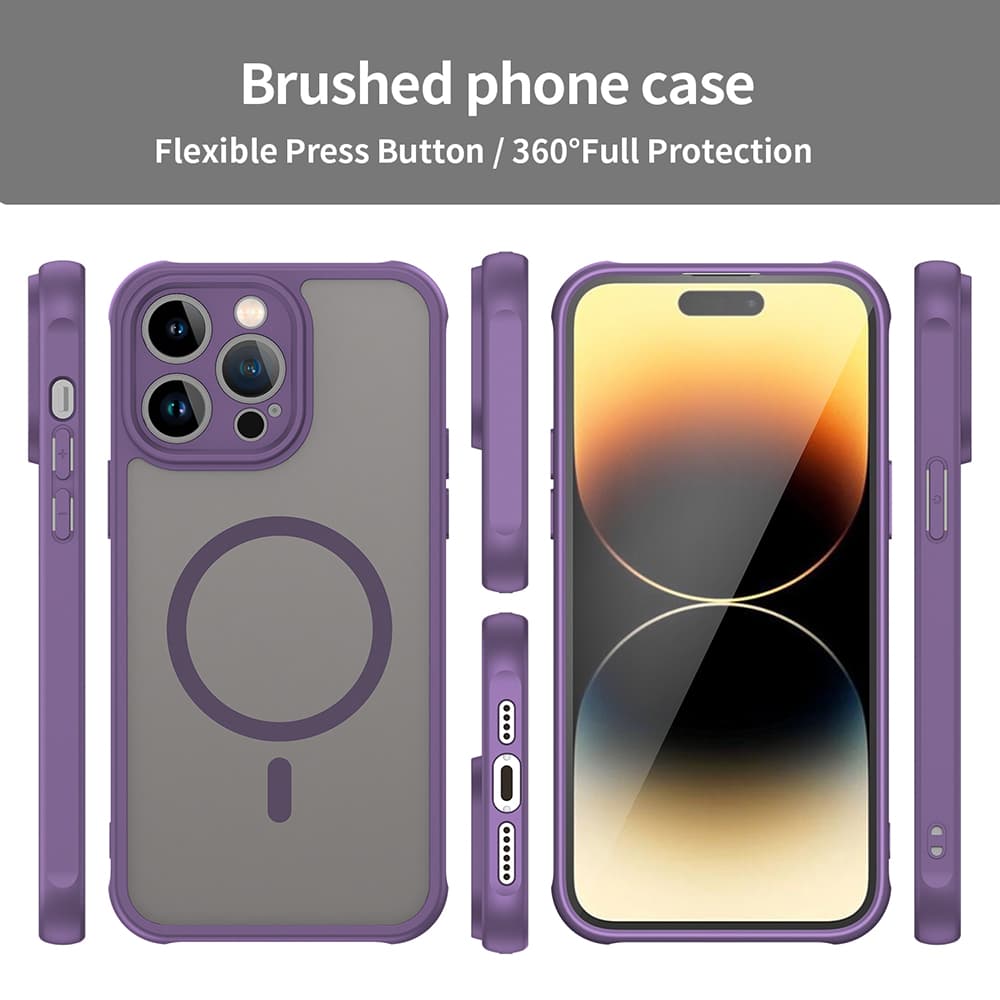 Techsuit HaloFrost II MagSafe pro iPhone 14 Pro Max fialová - náhled 3
