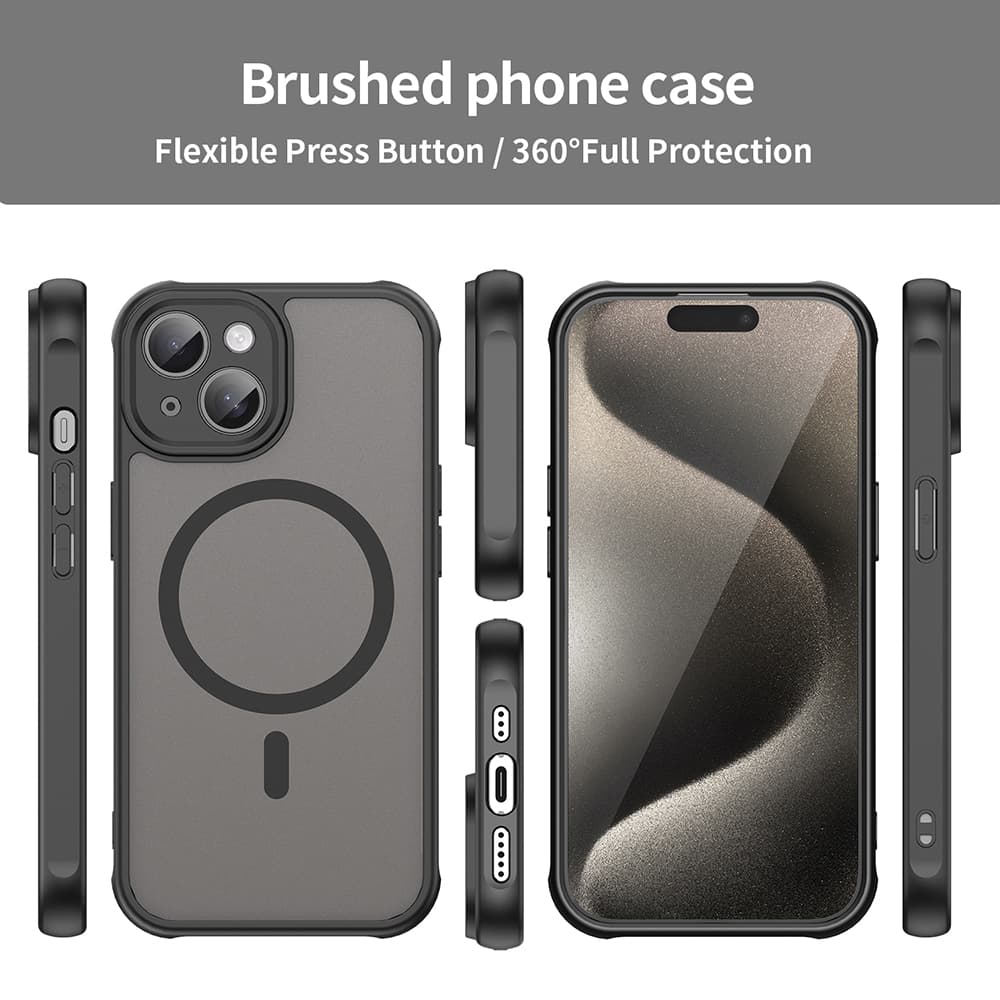 Techsuit HaloFrost II MagSafe pro iPhone 15 Plus černá - náhled 3