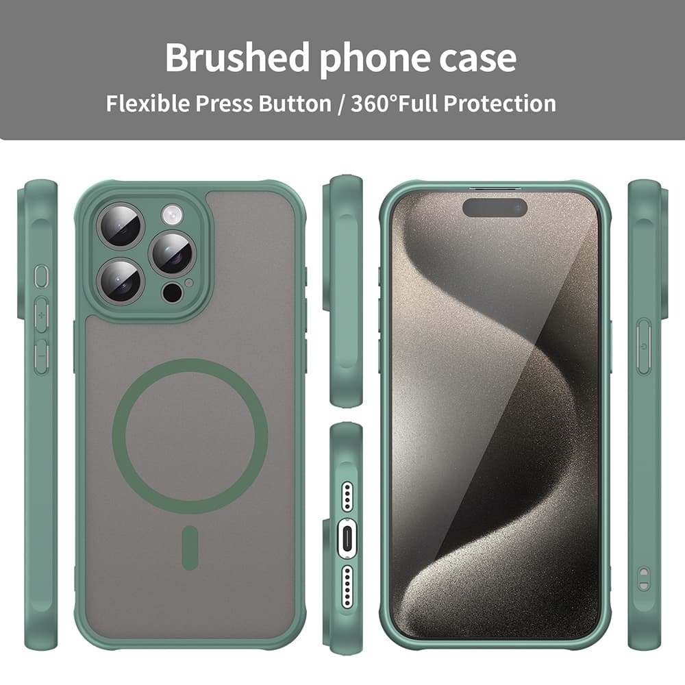 Techsuit HaloFrost II MagSafe pro iPhone 15 Pro Max zelená - náhled 3