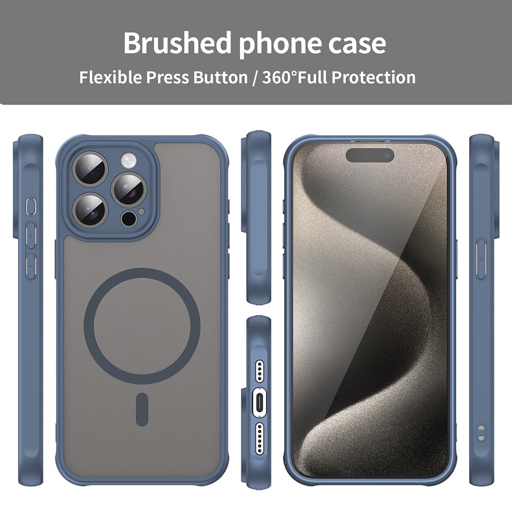 Techsuit HaloFrost II MagSafe pro iPhone 15 Pro Max v námořnické modré - náhled 3
