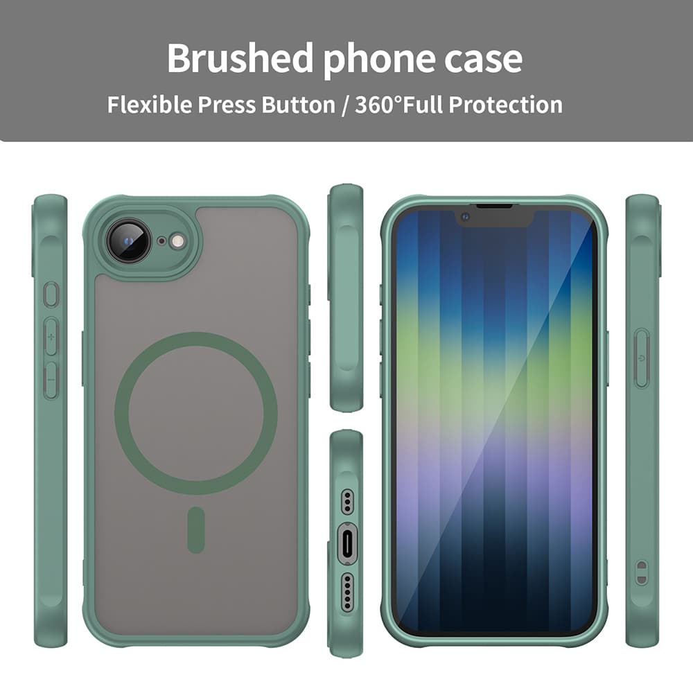 Techsuit HaloFrost II MagSafe pro iPhone 16e zelený - náhled 3