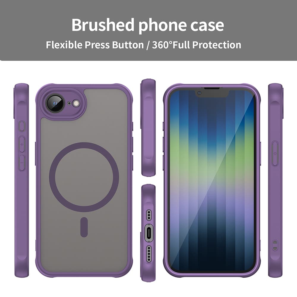 Techsuit HaloFrost II MagSafe pro iPhone 16e fialová - náhled 3