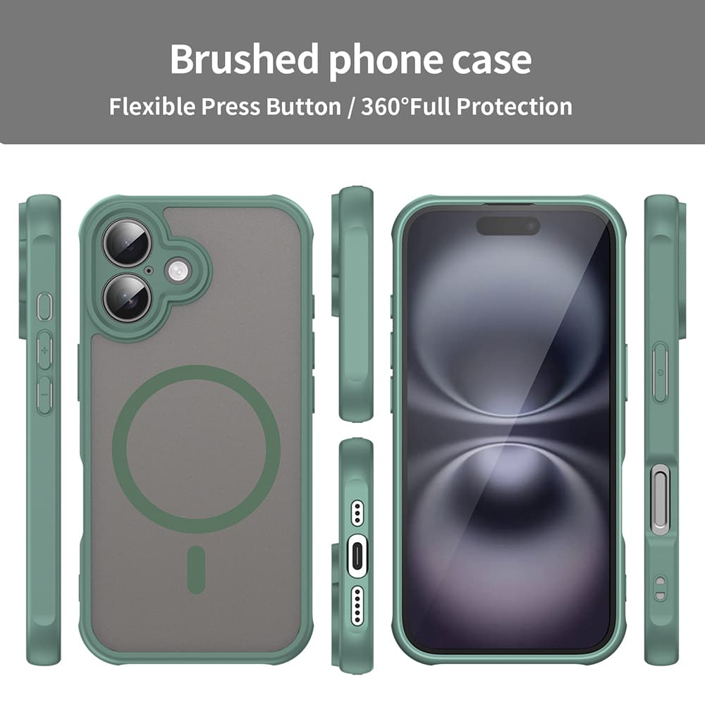 Techsuit HaloFrost II MagSafe pro iPhone 16 Plus zelený - náhled 3
