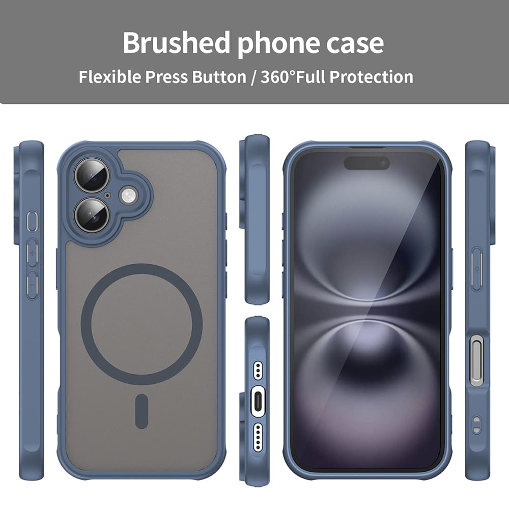 Techsuit HaloFrost II MagSafe pro iPhone 16 Plus námořnická modrá - náhled 3