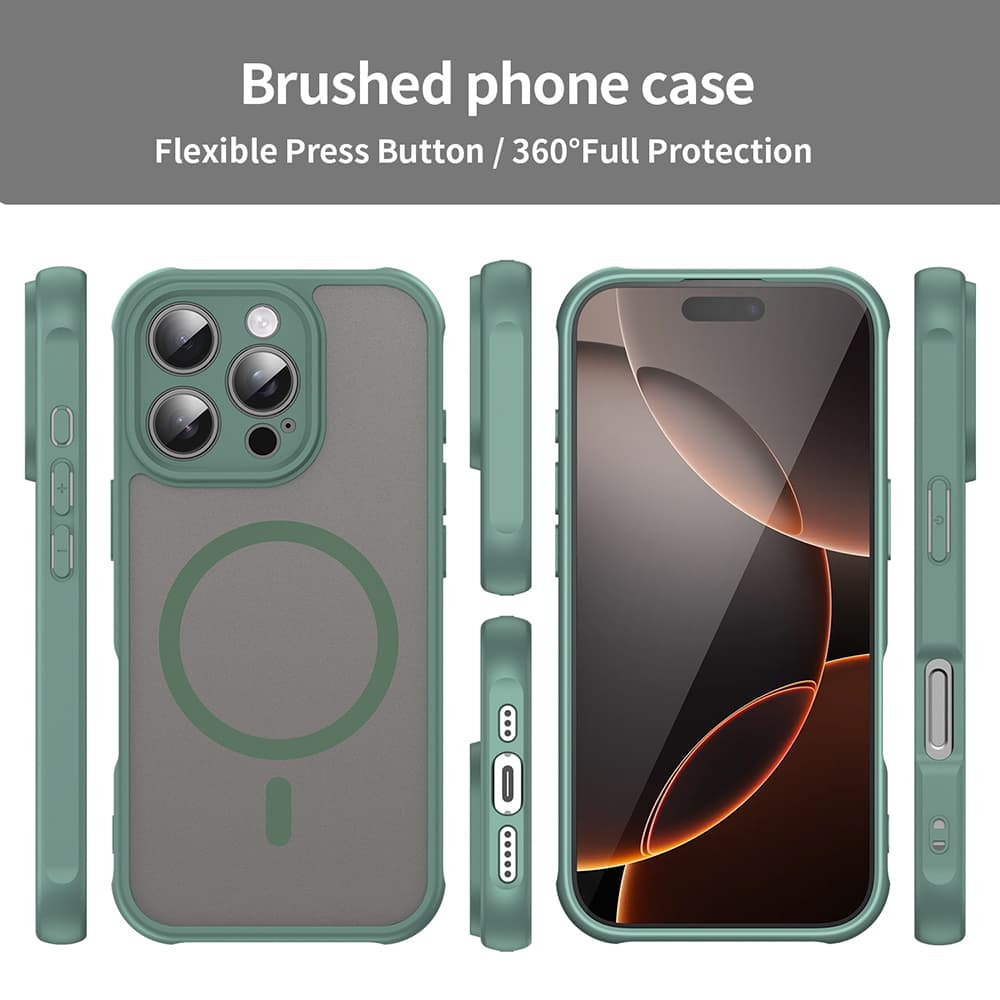Techsuit HaloFrost II MagSafe pro iPhone 16 Pro zelený - náhled 3