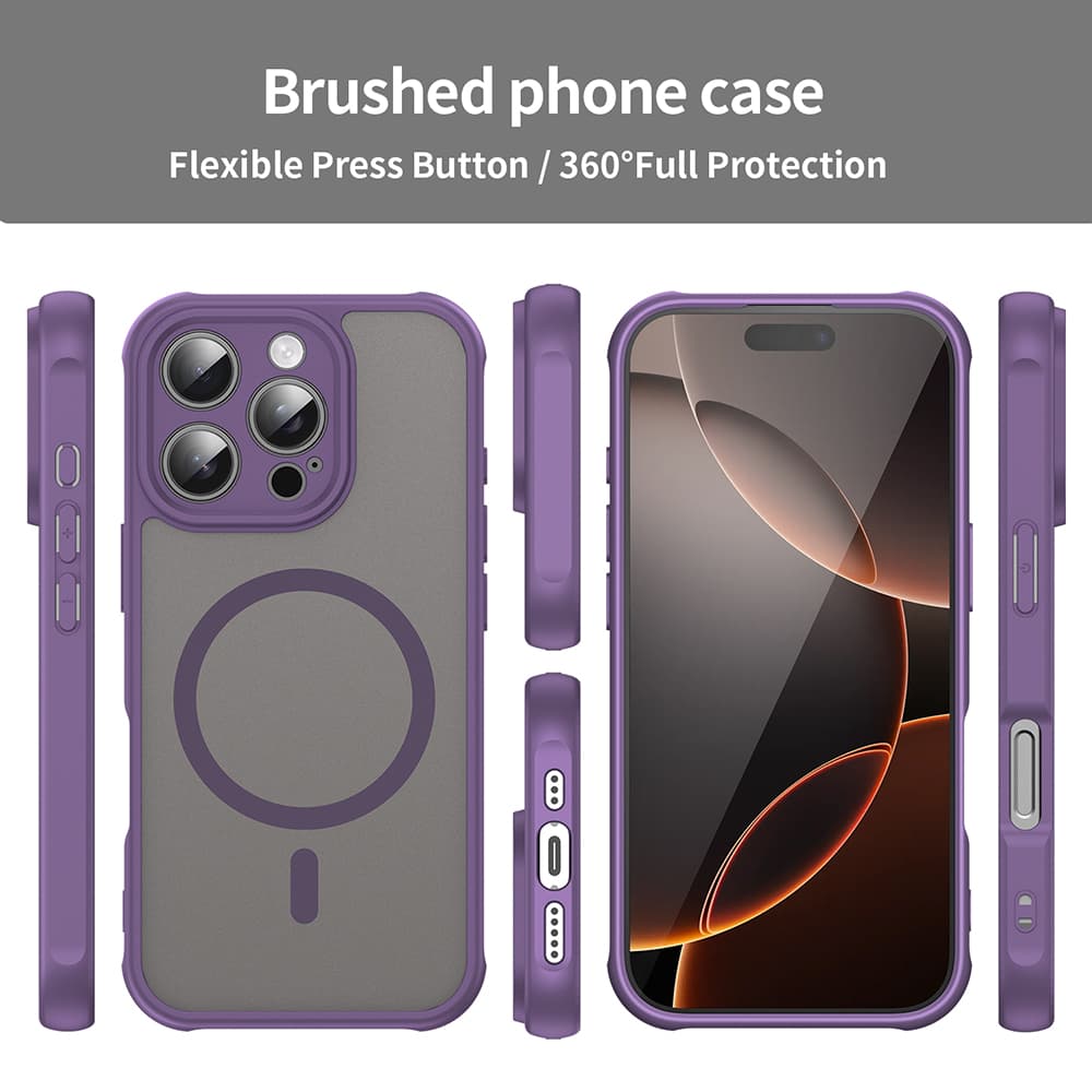 Techsuit HaloFrost II MagSafe pro iPhone 16 Pro fialová - náhled 3