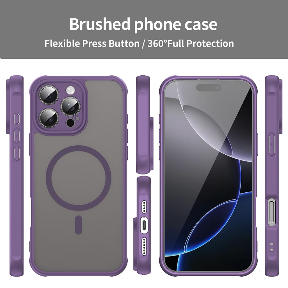 Techsuit HaloFrost II MagSafe pro iPhone 16 Pro Max fialová - náhled 3
