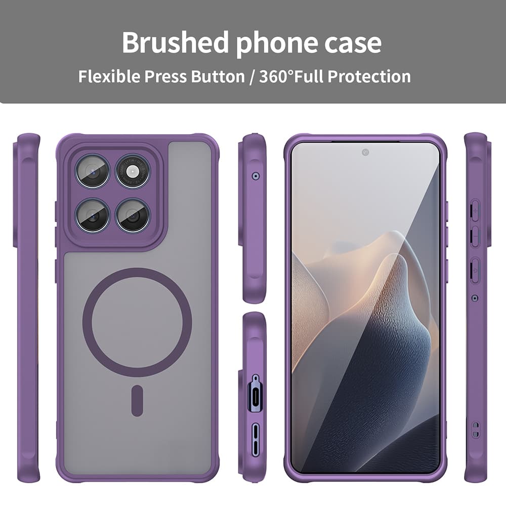 Techsuit HaloFrost II MagSafe pro Motorola Edge 60 60 Fusion fialová - náhled 3