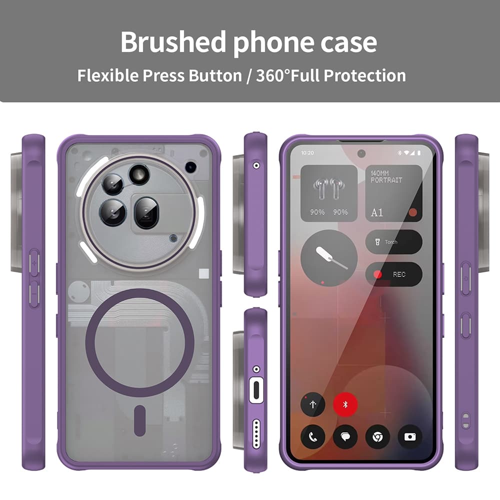 Techsuit HaloFrost II MagSafe pro Nothing Phone (3a) Pro fialová - náhled 3