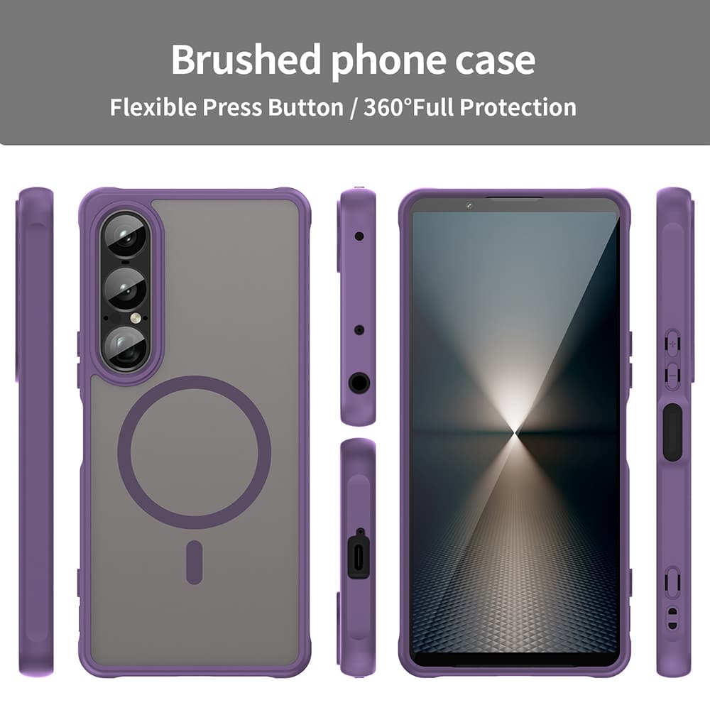 Techsuit HaloFrost II MagSafe pro Sony Xperia 1 VII fialová - náhled 3
