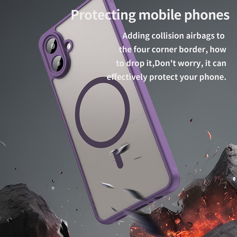 Techsuit HaloFrost II MagSafe pro Samsung Galaxy A07 4G fialová - náhled 3