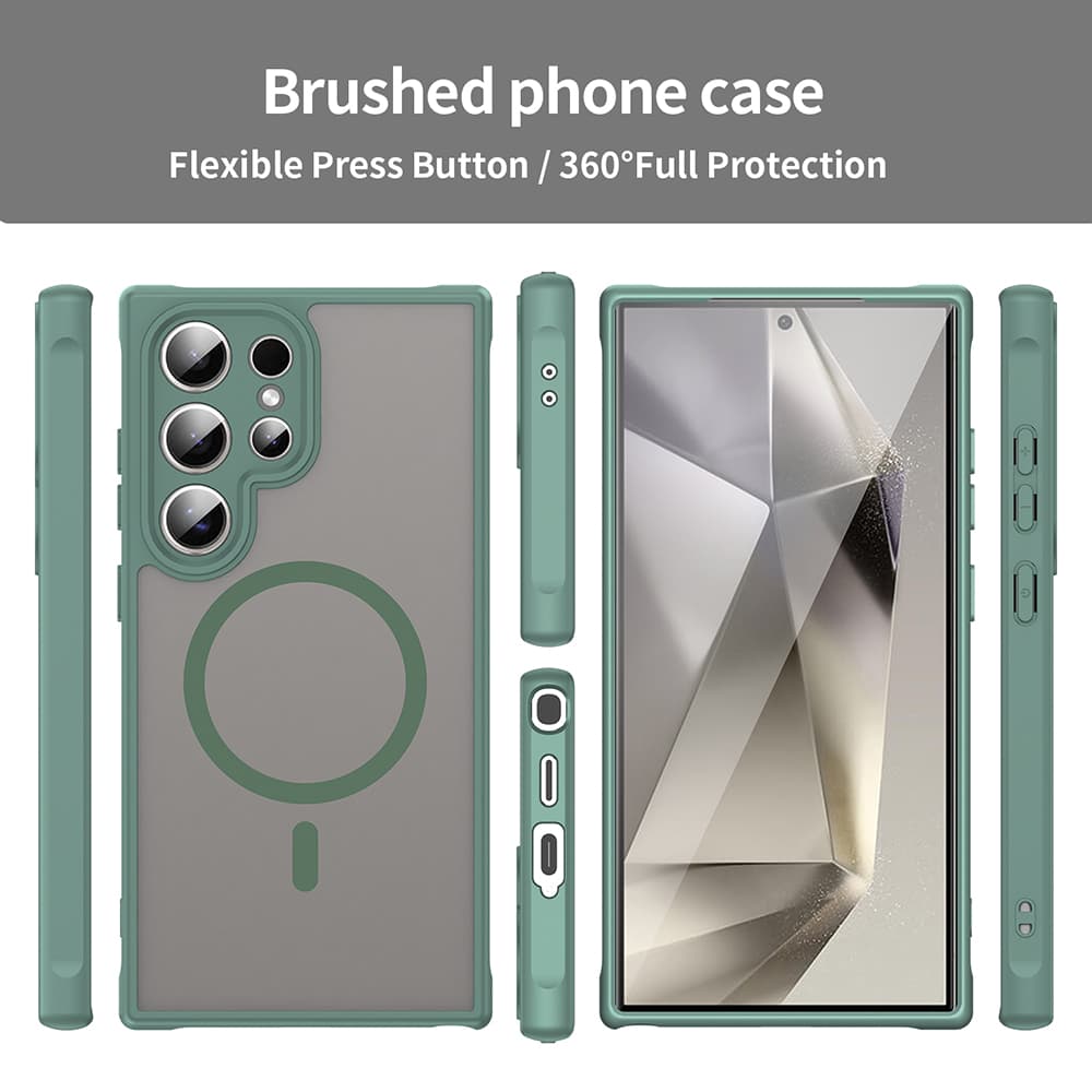 Techsuit HaloFrost II MagSafe pro Samsung Galaxy S24 Ultra zelená - náhled 3