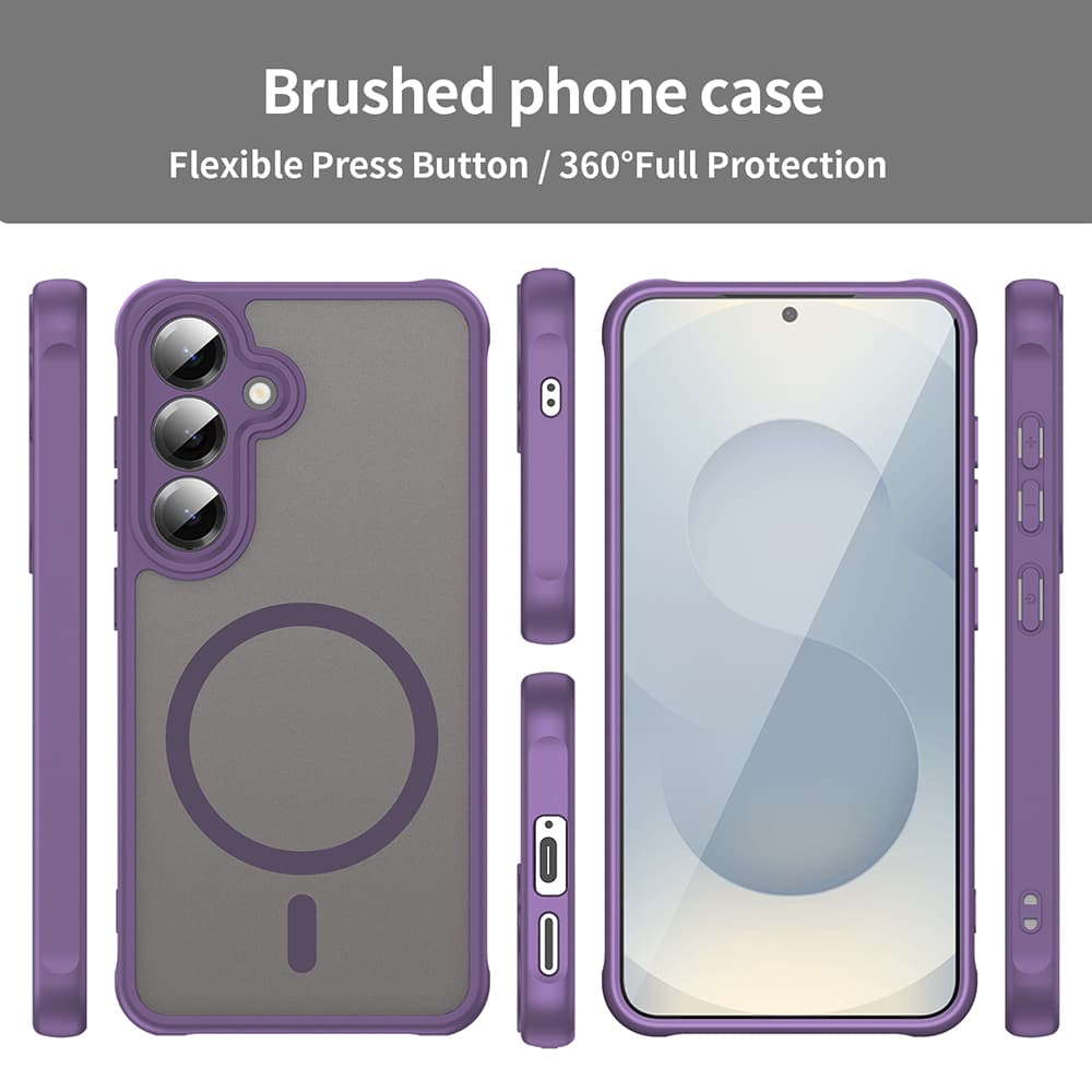 Techsuit HaloFrost II MagSafe pro Samsung Galaxy S24 Plus S25 Plus fialová - náhled 3