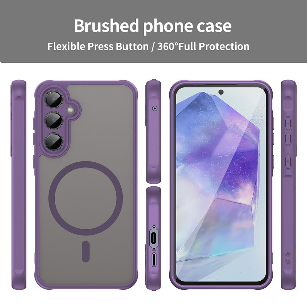 Techsuit HaloFrost II MagSafe pro Samsung Galaxy A35 5G fialová - náhled 3