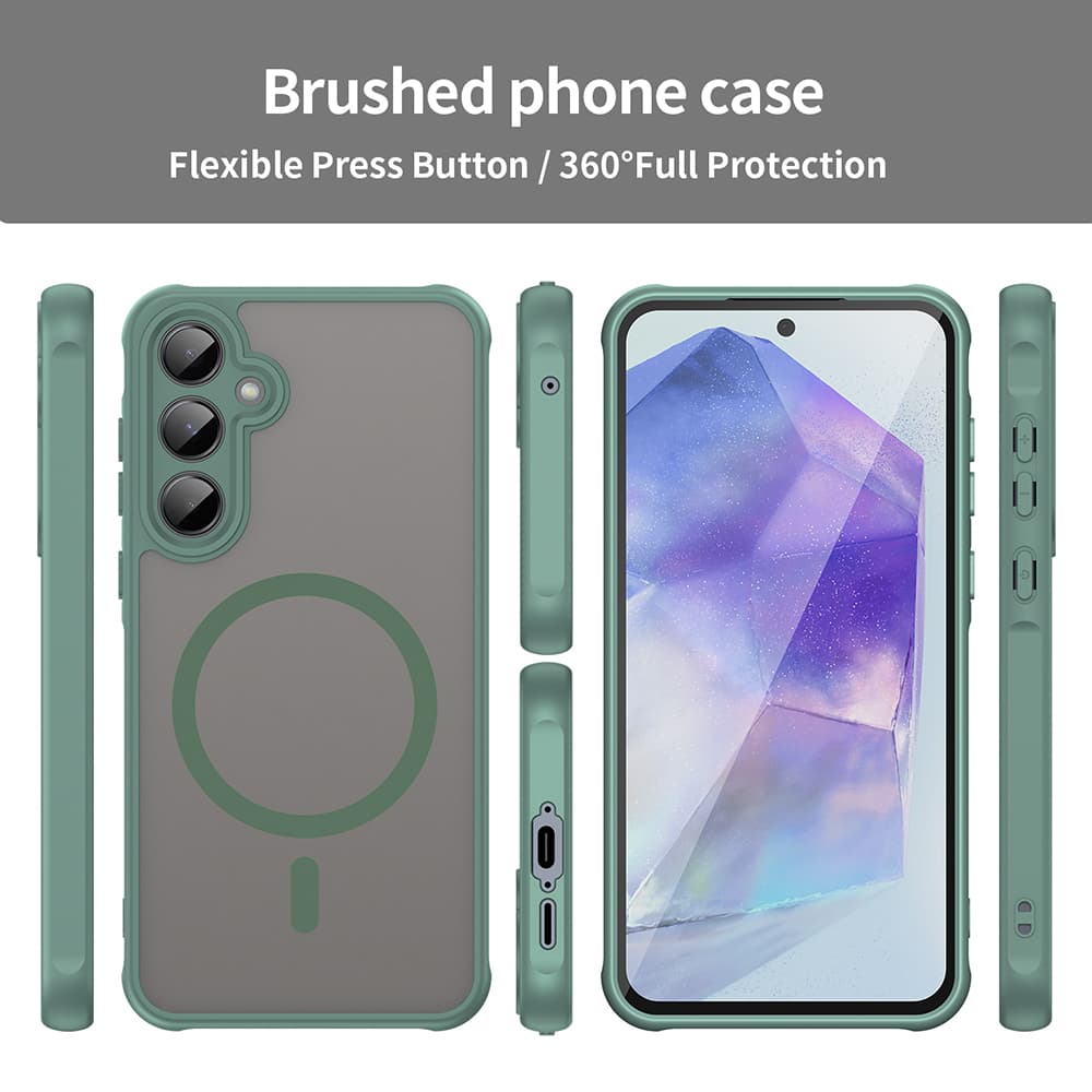 Techsuit HaloFrost II MagSafe pro Samsung Galaxy A55 5G zelená - náhled 3