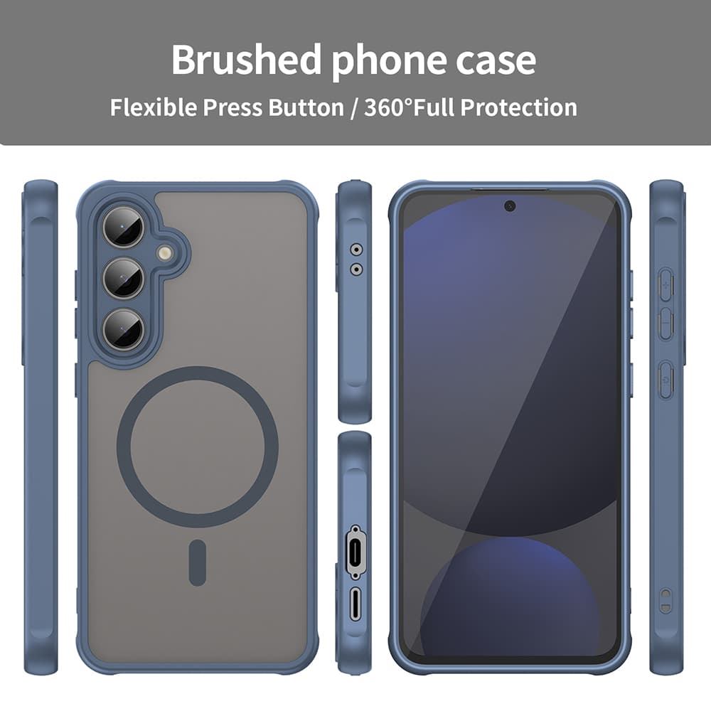Techsuit HaloFrost II MagSafe pro Samsung Galaxy S24 FE tmavě modrá - náhled 3