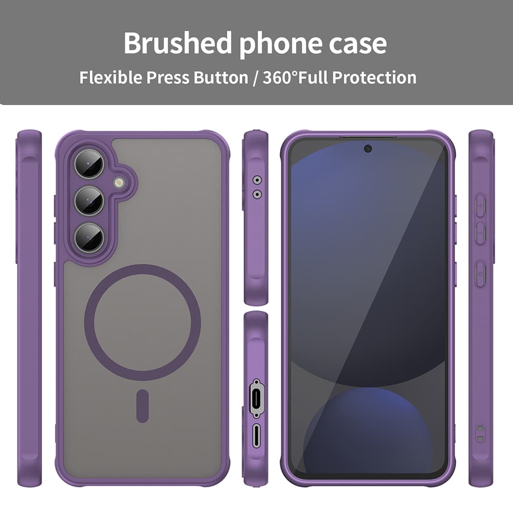 Techsuit HaloFrost II MagSafe pro Samsung Galaxy S24 FE fialová - náhled 3