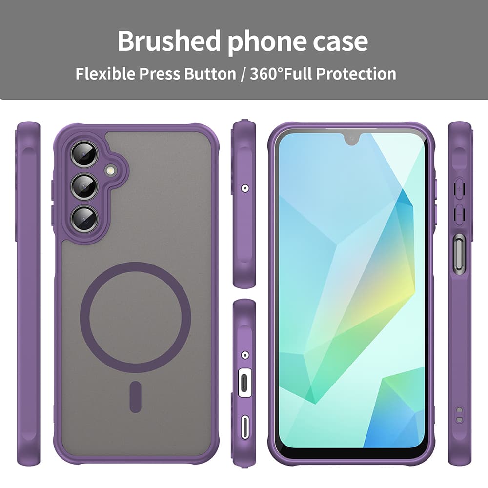 Techsuit HaloFrost II MagSafe pro Samsung Galaxy A16 4G A16 5G fialová - náhled 3
