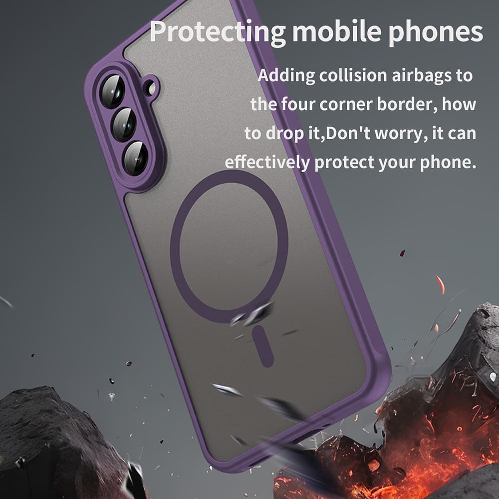 Techsuit HaloFrost II MagSafe pro Samsung Galaxy A36 5G fialová - náhled 3