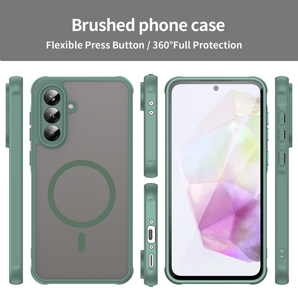 Techsuit HaloFrost II MagSafe pro Samsung Galaxy A56 5G zelená - náhled 3