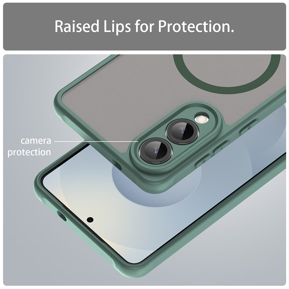 Techsuit HaloFrost II MagSafe pro Samsung Galaxy S25 Edge zelená - náhled 3