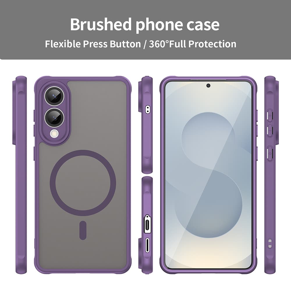 Techsuit HaloFrost II MagSafe pro Samsung Galaxy S25 Edge fialová - náhled 3