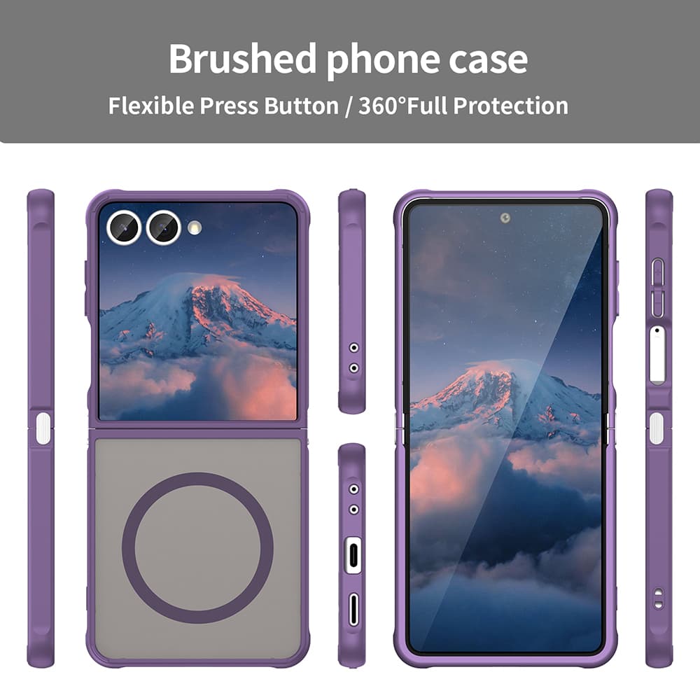 Techsuit HaloFrost II MagSafe pro Samsung Galaxy Z Flip7 fialová - náhled 3