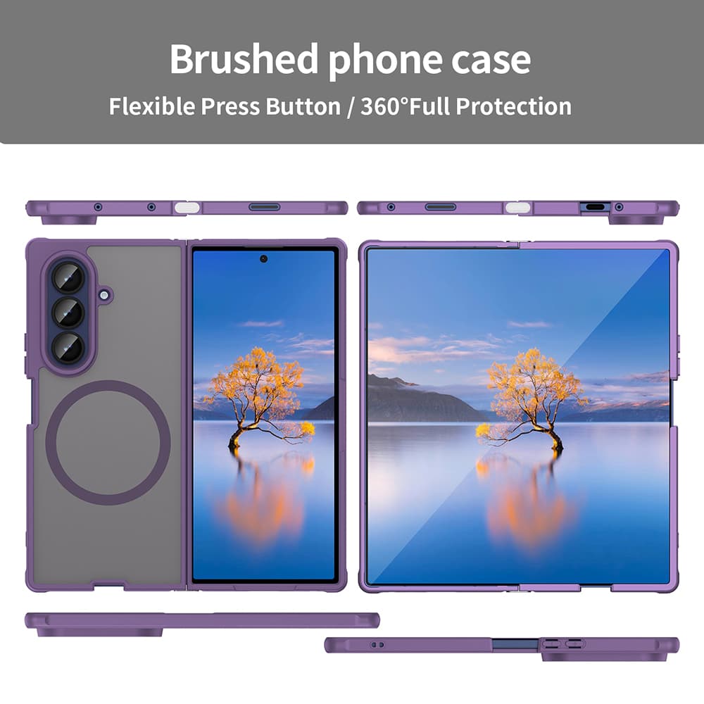 Techsuit HaloFrost II MagSafe pro Samsung Galaxy Z Fold7 fialová - náhled 3