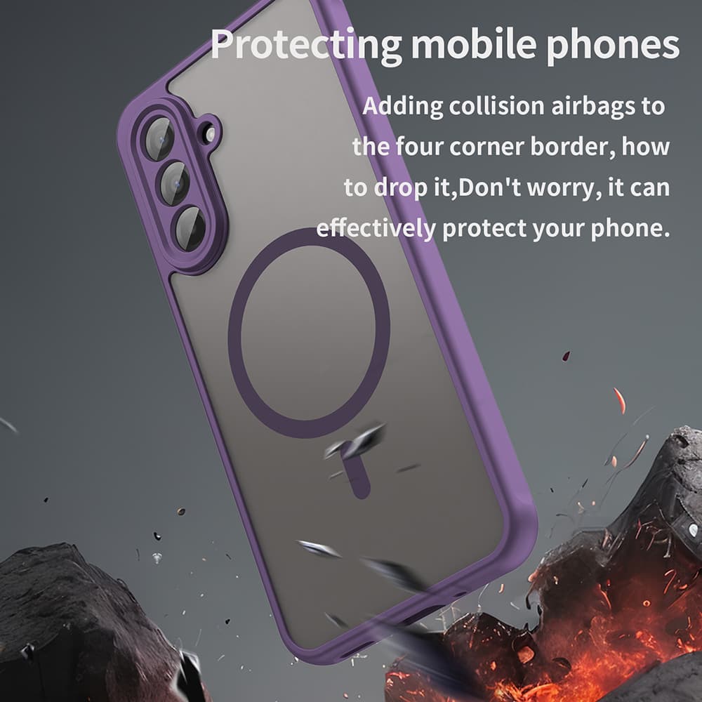 Techsuit HaloFrost II MagSafe pro Samsung Galaxy A17 5G A17 4G fialová - náhled 3