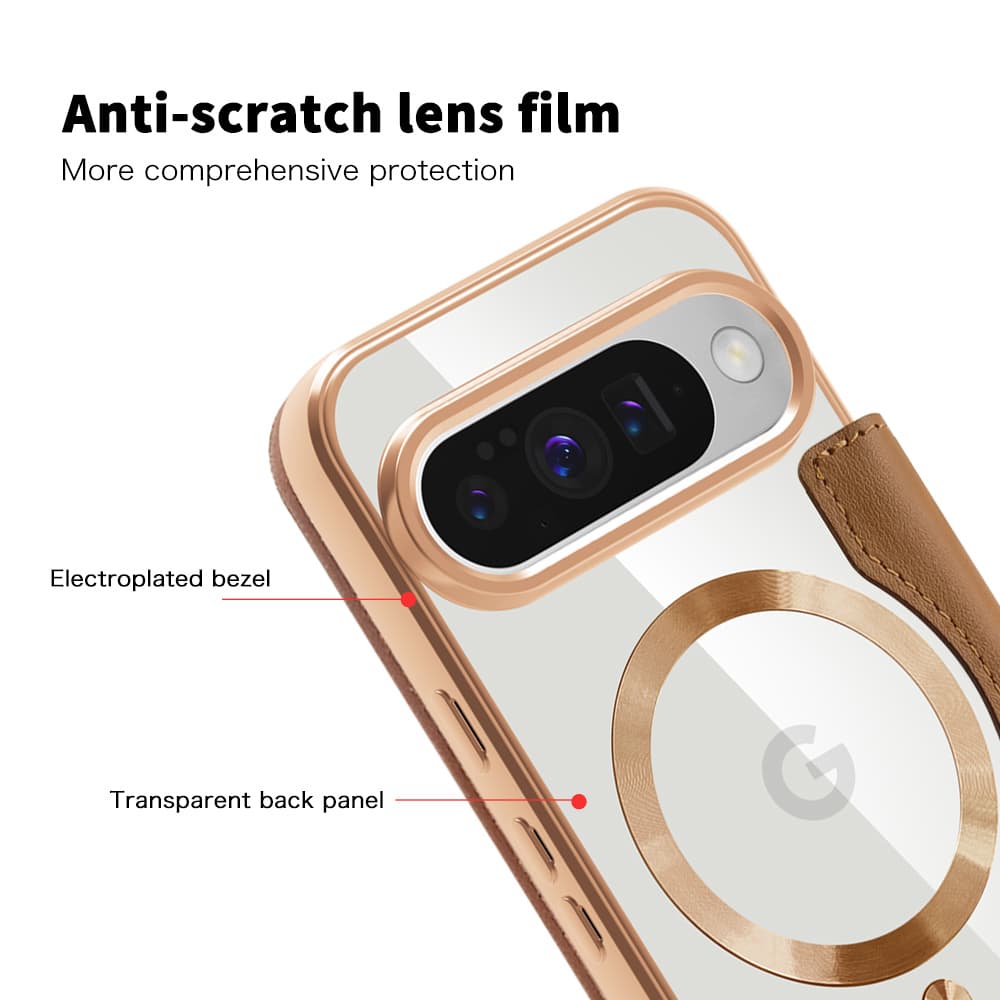 Pouzdro na knihu Techsuit SmartMag pro Google Pixel 10/10 Pro hnědé - náhled 3