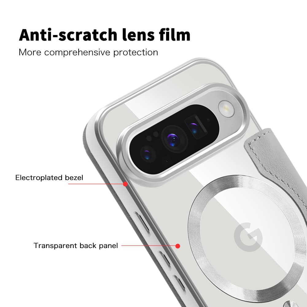 Techsuit SmartMag knížkové pouzdro Google Pixel 10 / 10 Pro šedé - náhled 3