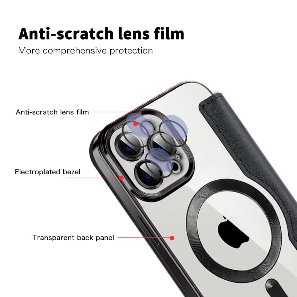 Pouzdro na knihu Techsuit SmartMag iPhone 12 Pro Max černé - náhled 3