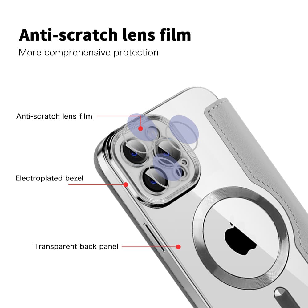Pouzdro na knihu Techsuit SmartMag pro iPhone 12 Pro Max šedé - náhled 3