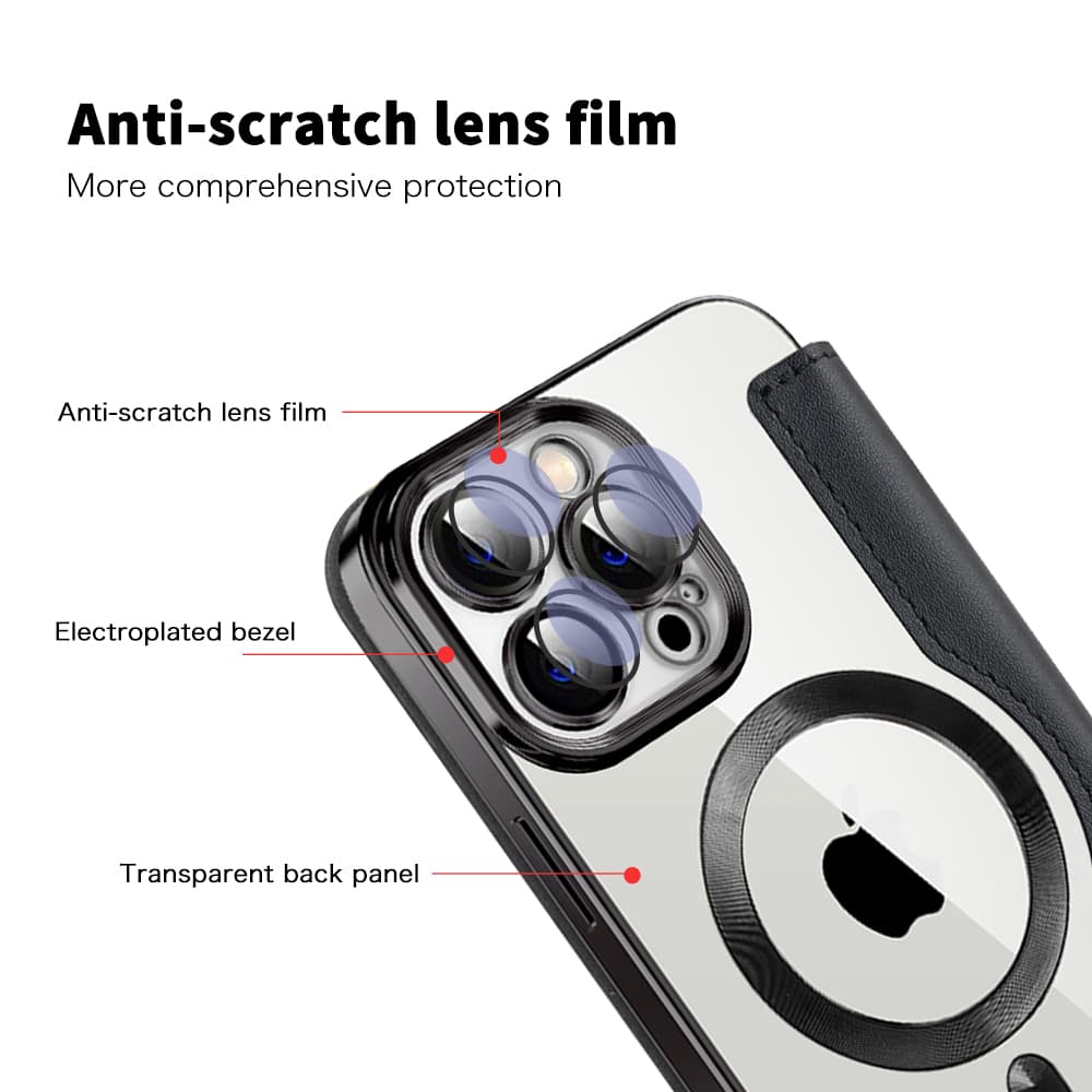 Pouzdro na knihu Techsuit SmartMag iPhone 13 Pro Max černé - náhled 3