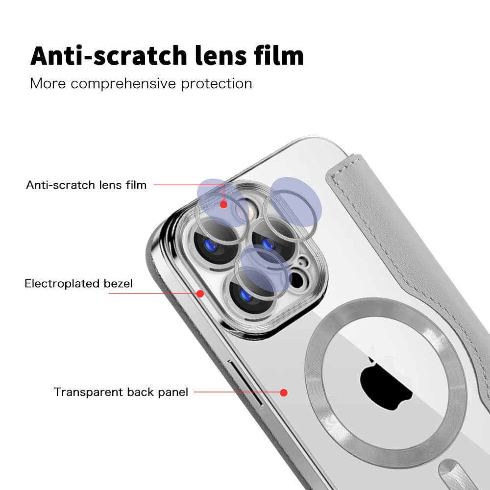 Pouzdro na knihu Techsuit SmartMag pro iPhone 15 Pro Max šedé - náhled 3