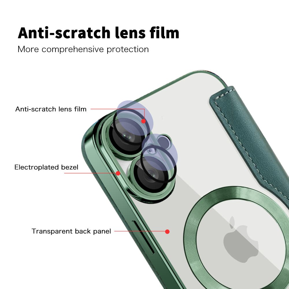 Pouzdro na knihu Techsuit SmartMag pro iPhone 16 Plus zelené - náhled 3