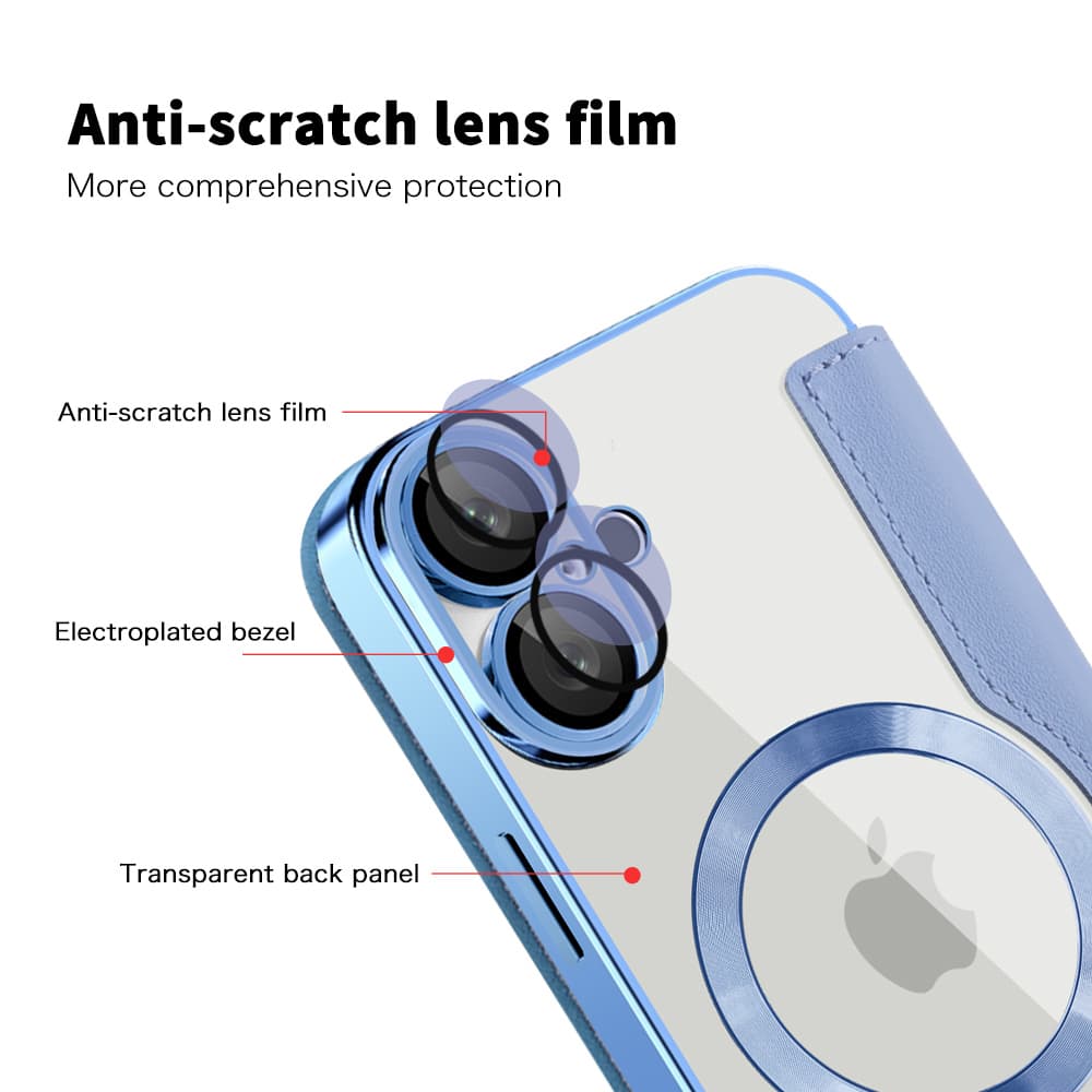 Pouzdro na knihu Techsuit SmartMag iPhone 16 Plus světle modrá - náhled 3