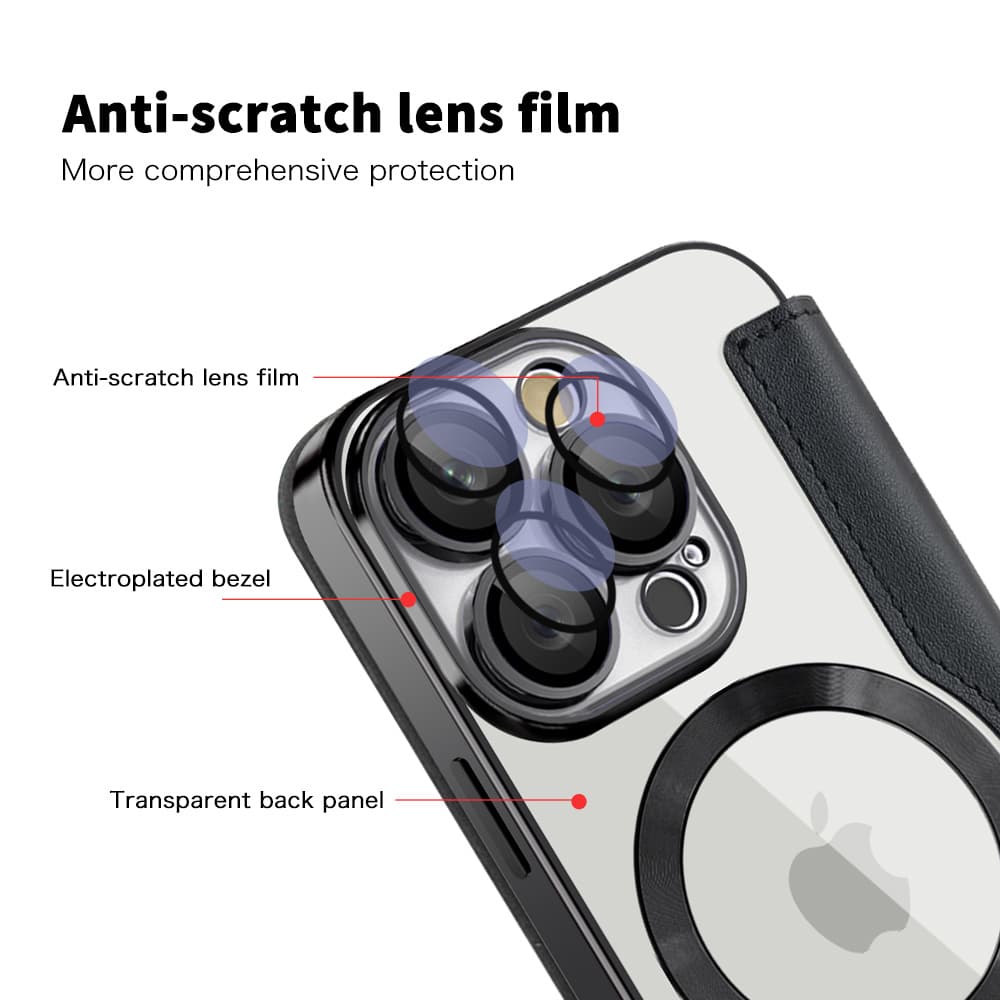 Pouzdro na knihu Techsuit SmartMag pro iPhone 16 Pro černé - náhled 3