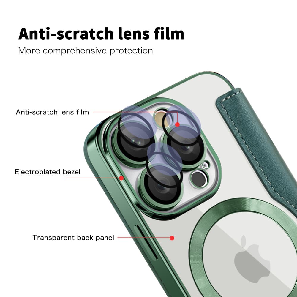Techsuit SmartMag knížkové pouzdro iPhone 16 Pro zelená - náhled 3